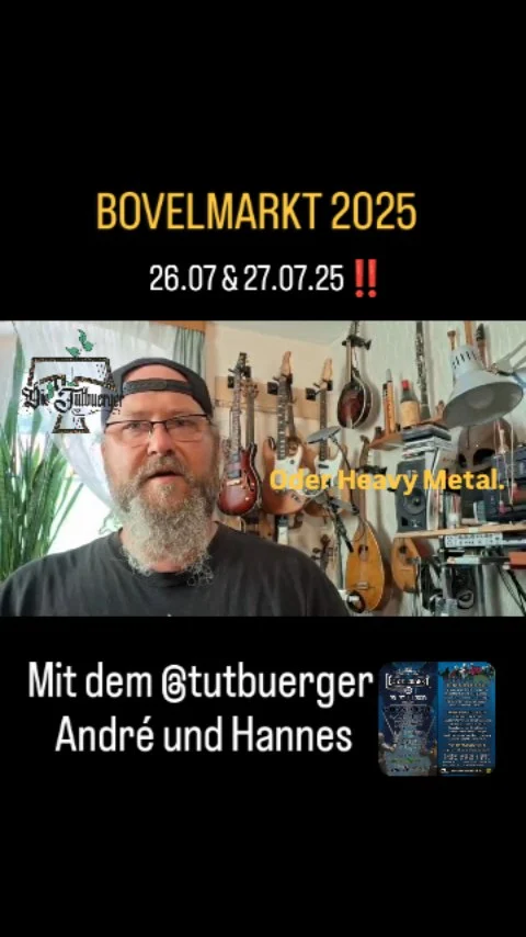 " GRÜSSE AUS SACHSEN"
André von den @tutbuerger meldet sich zum #bovelmarkt2025 

Erlebt die beiden coolen Sachsen auf unserem schönen Fest.
Am📜26.07.& 27.07.25 spielen sie im  Ambiente der
wunderschönen #freudenburgbassum für euch auf. 
Kommt vorbei ‼️ und erlebt Witz und Spaß mit mittelalterlicher Musik aus ganz Europa...

#mittelalter #mittelaltermarkt #bovelzumft #tutbuerger #multiinstrumentalist #medival #mittelaltermusik #livemusic #openair #bassumopenair #renfaire #mittelalterband #duo #dudelsack #mandoline #freudenburgbassum #vergangenezeiten #music #musikverbindet #sachsen